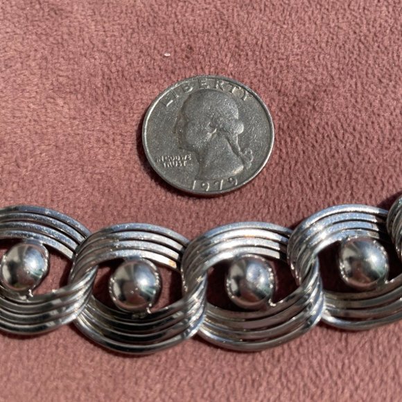 Vintage Retro Sterling Silver Bracelet (Harry S. Bick) - Picture 2 of 8
